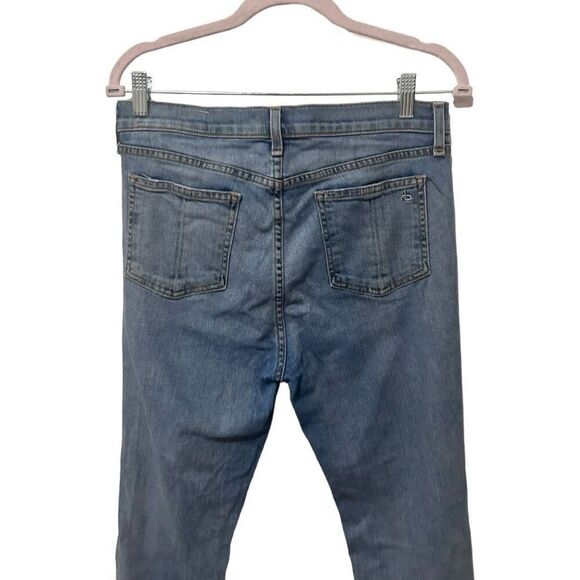 Rag & Bone Distressed High Waist Ankle Slim Fit Denim Boyfriend Jeans Blue Sz 29 - Picture 5 of 13